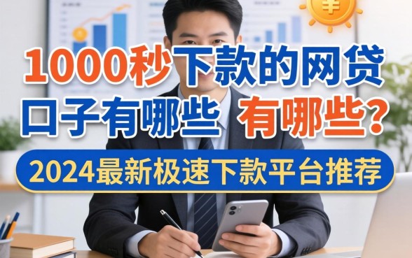 1000秒下款的网贷口子有哪些？2024最新极速下款平台推荐