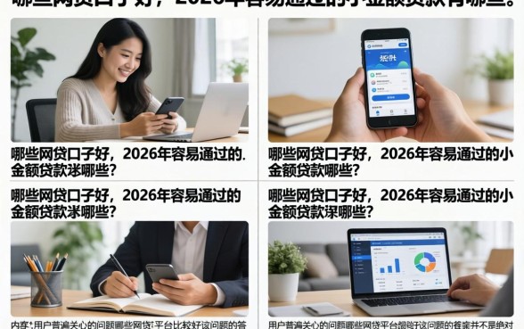 哪些网贷口子好，2026年容易通过的小额贷款有哪些？