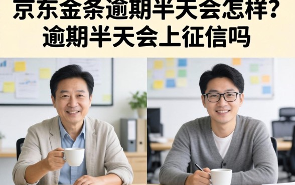 京东金条逾期半天会怎样？逾期半天会上征信吗