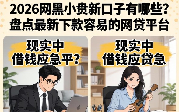 2026网黑小贷新口子有哪些?盘点最新下款容易的网贷平台