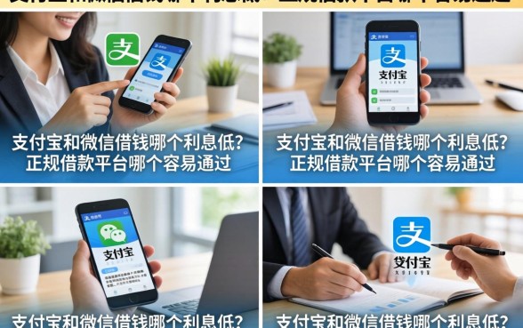 支付宝和微信借钱哪个利息低？正规借款平台哪个容易通过