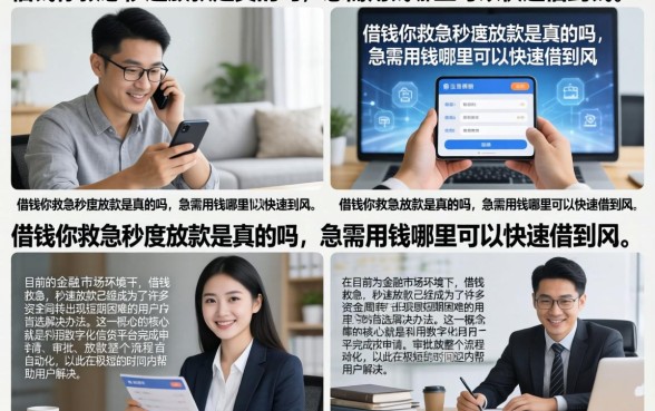 借钱你救急秒速放款是真的吗,急需用钱哪里可以快速借到钱