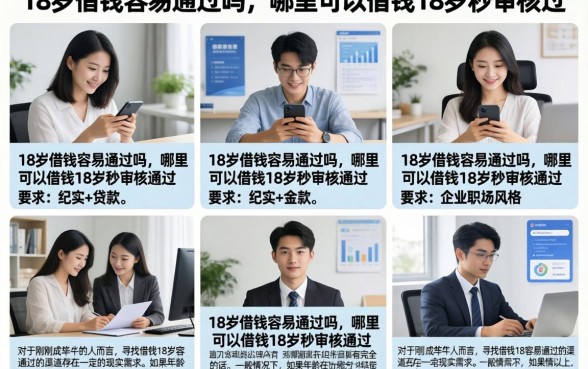 18岁借钱容易通过吗，哪里可以借钱18岁秒审核通过