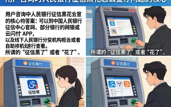 人民银行征信黑花了怎么查？教你快速查询个人征信黑名单方法