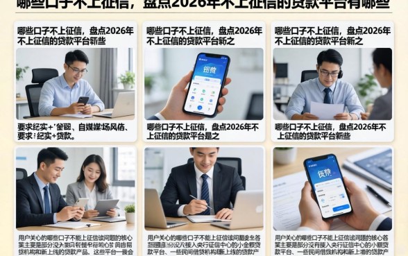 哪些口子不上征信,盘点2026年不上征信的贷款平台有哪些