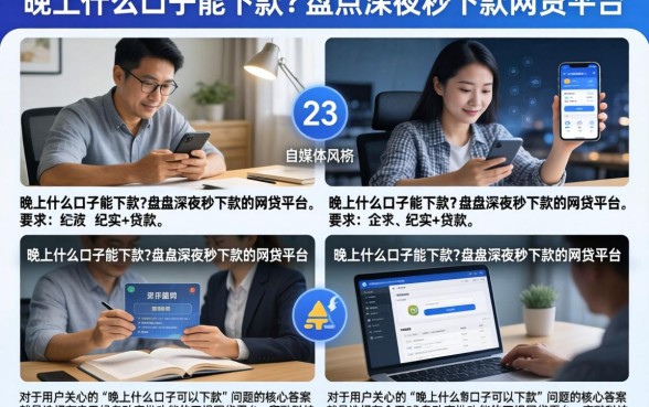 晚上什么口子能下款？盘点深夜秒下款的网贷平台