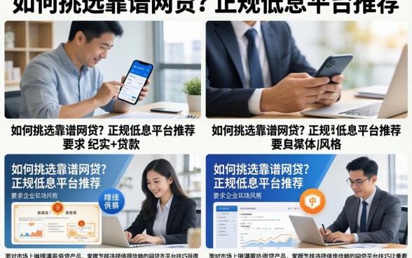 如何挑选靠谱网贷？正规低息平台推荐