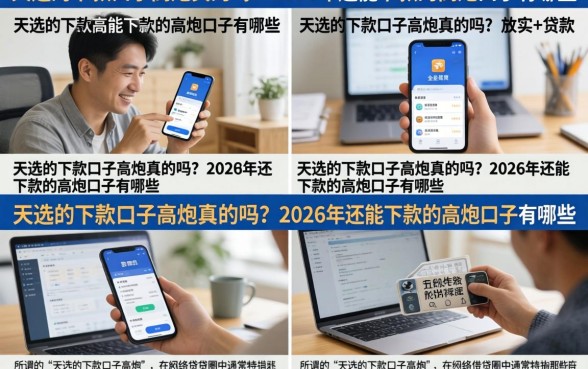 天选的下款口子高炮真的吗？2026年还能下款的高炮口子有哪些？