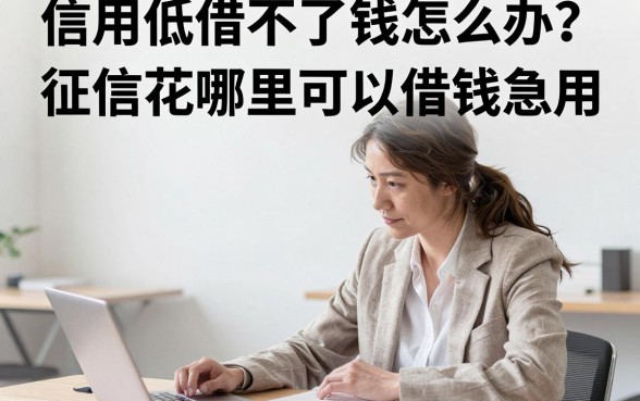 信用低借不了钱怎么办？征信花哪里可以借钱急用