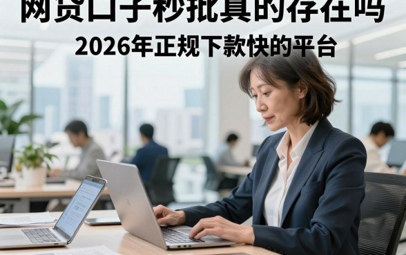 网贷口子秒批真的存在吗,盘点2026年正规下款快的平台