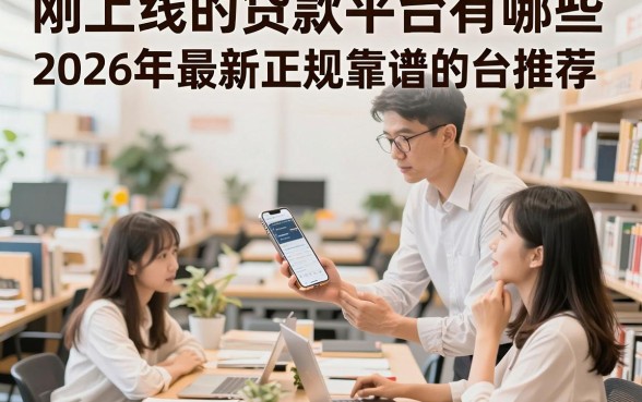 刚上线的贷款平台有哪些,2026年最新正规靠谱的贷款平台推荐