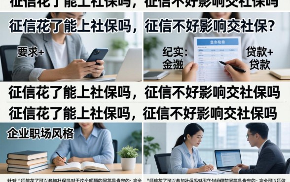 征信花了能上社保吗,征信不好影响交社保吗