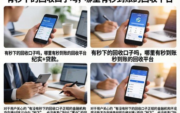 有秒下的回收口子吗，哪里有秒到账的回收平台