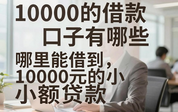 10000的借款口子有哪些,哪里能借到10000元的小额贷款?