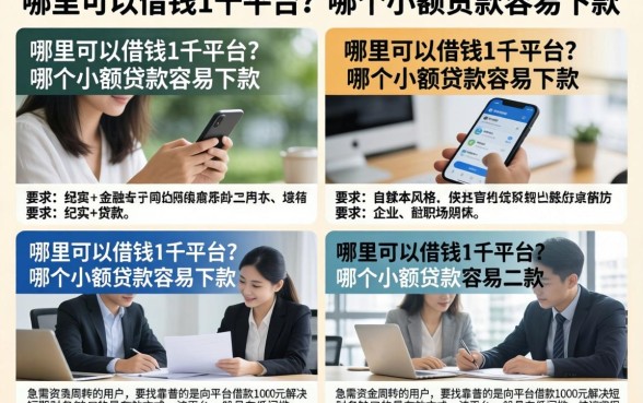 哪里可以借钱1千平台？哪个小额贷款容易下款
