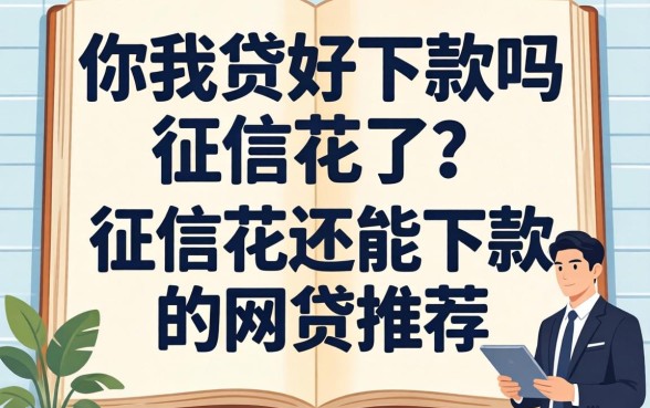 你我贷好下款吗征信花了？征信花还能下款的网贷推荐