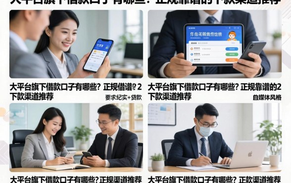 大平台旗下借款口子有哪些?正规靠谱的下款渠道推荐