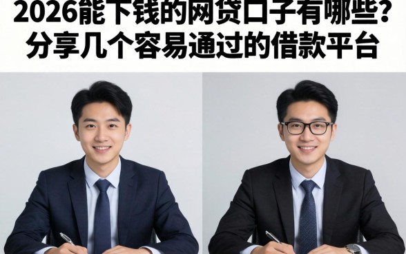 2026能下钱的网贷口子有哪些？分享几个容易通过的借款平台