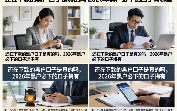 还在下款的黑户口子是真的吗，2026年黑户必下的口子有哪些