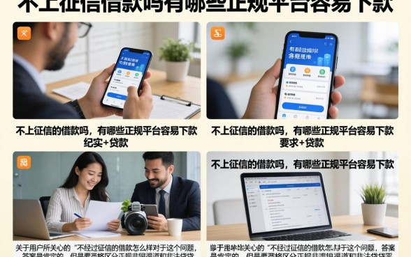 不上征信的借款吗，有哪些正规平台容易下款