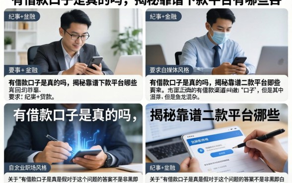 有借款口子是真的吗，揭秘靠谱下款平台有哪些