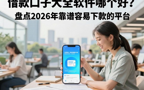 借款口子大全软件哪个好？盘点2026年靠谱容易下款的平台