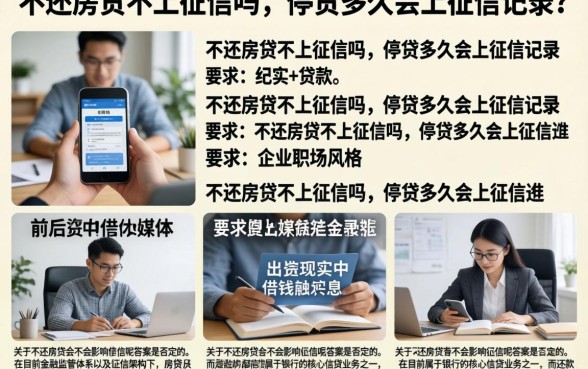 不还房贷不上征信吗，停贷多久会上征信记录