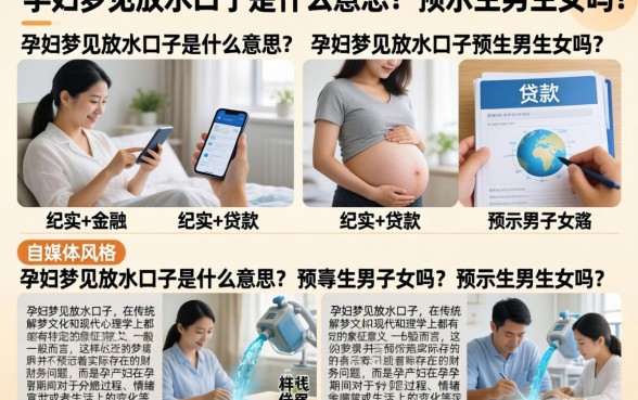 孕妇梦见放水口子是什么意思？预示生男生女吗？