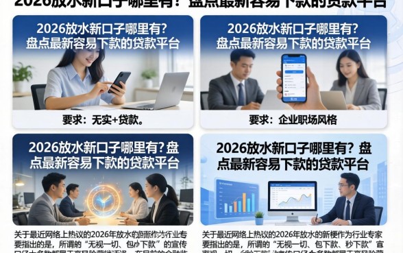 2026放水新口子哪里有？盘点最新容易下款的贷款平台