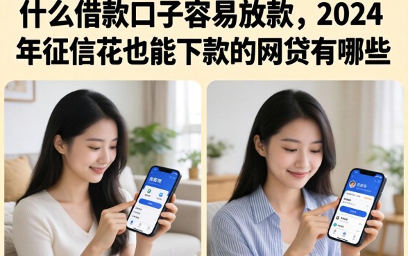 什么借款口子容易放款，2024年征信花也能下款的网贷有哪些？