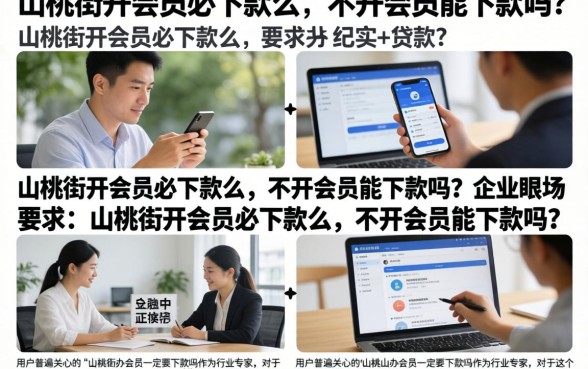 山桃街开会员必下款么，不开会员能下款吗？