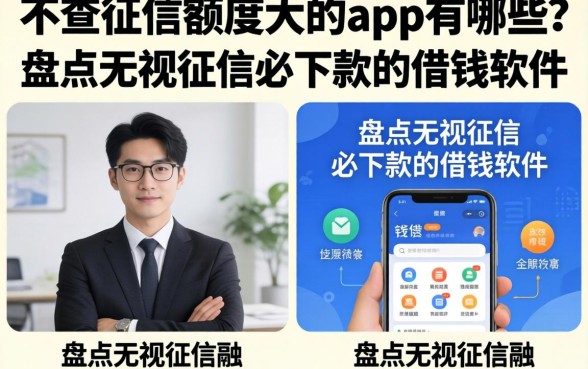 不查征信额度大的app有哪些？盘点无视征信必下款的借钱软件