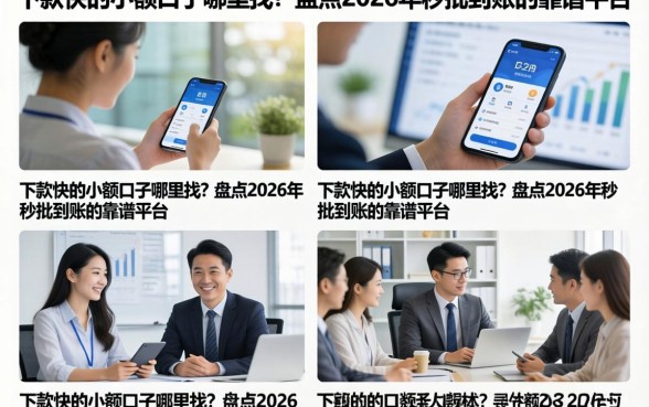 下款快的小额口子哪里找？盘点2026年秒批到账的靠谱平台