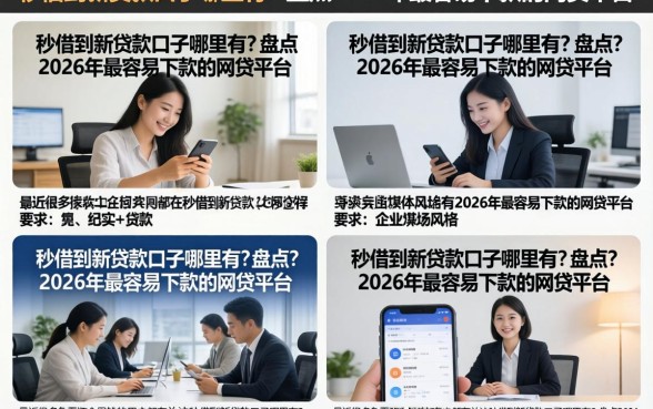 秒借到新贷款口子哪里有？盘点2026年最容易下款的网贷平台