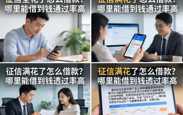 征信全花了怎么借款?哪里能借到钱通过率高