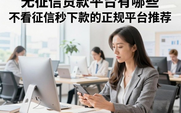 无征信贷款平台有哪些？不看征信秒下款的正规平台推荐