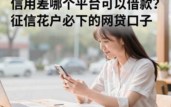 信用差哪个平台可以借款？征信花户必下的网贷口子