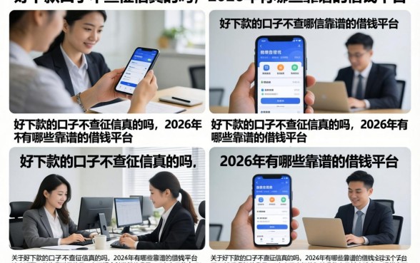 好下款的口子不查征信真的吗,2026年有哪些靠谱的借钱平台