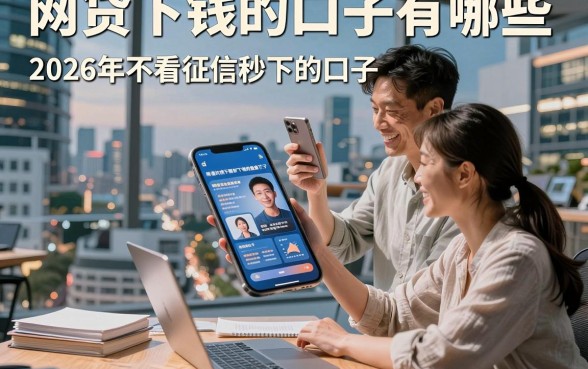 网贷下钱的口子有哪些,2026年不看征信秒下的口子推荐