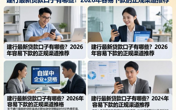 建行最新贷款口子有哪些？2026年容易下款的正规渠道推荐