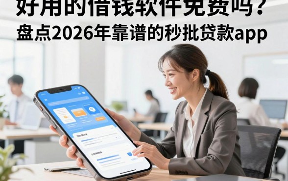 好用的借钱软件免费吗?盘点2026年靠谱的秒批贷款app