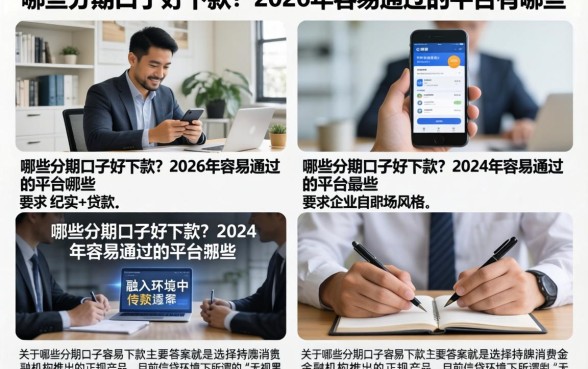 哪些分期口子好下款?2026年容易通过的平台有哪些