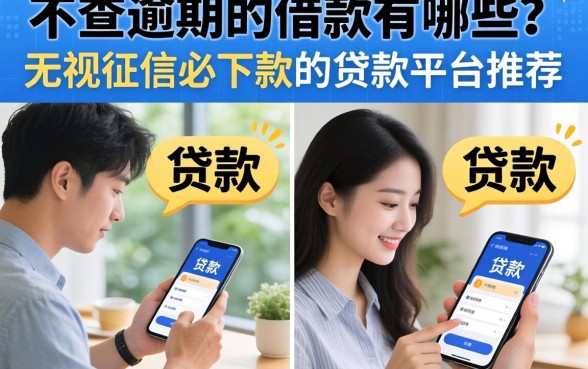 不查逾期的借款有哪些？无视征信必下款的贷款平台推荐