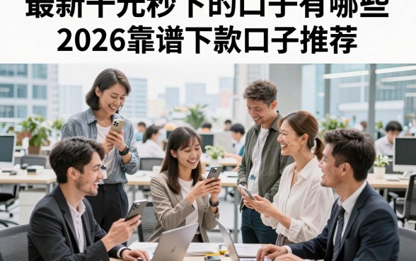 最新千元秒下的口子有哪些,2026靠谱下款口子推荐
