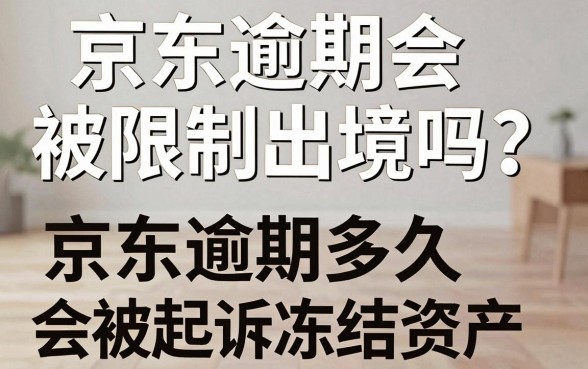 京东逾期会被限制出境吗？京东逾期多久会被起诉冻结资产