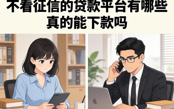 不看征信的贷款平台有哪些，真的能下款吗