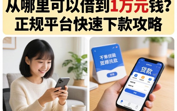 从哪里可以借到1万元钱？正规平台快速下款攻略