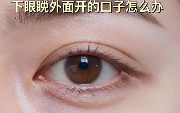 下眼睑外面开的口子怎么办，下眼睑外切口是开哪里