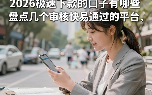 2026极速下款的口子有哪些，盘点几个审核快易通过的平台