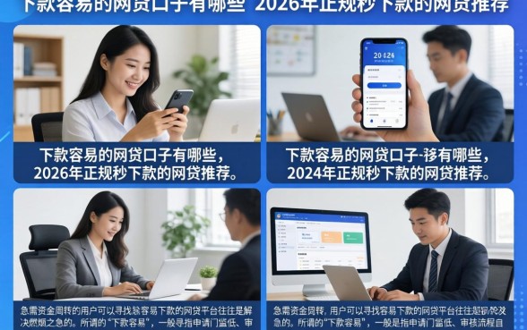 下款容易的网贷口子有哪些，2026年正规秒下款的网贷推荐